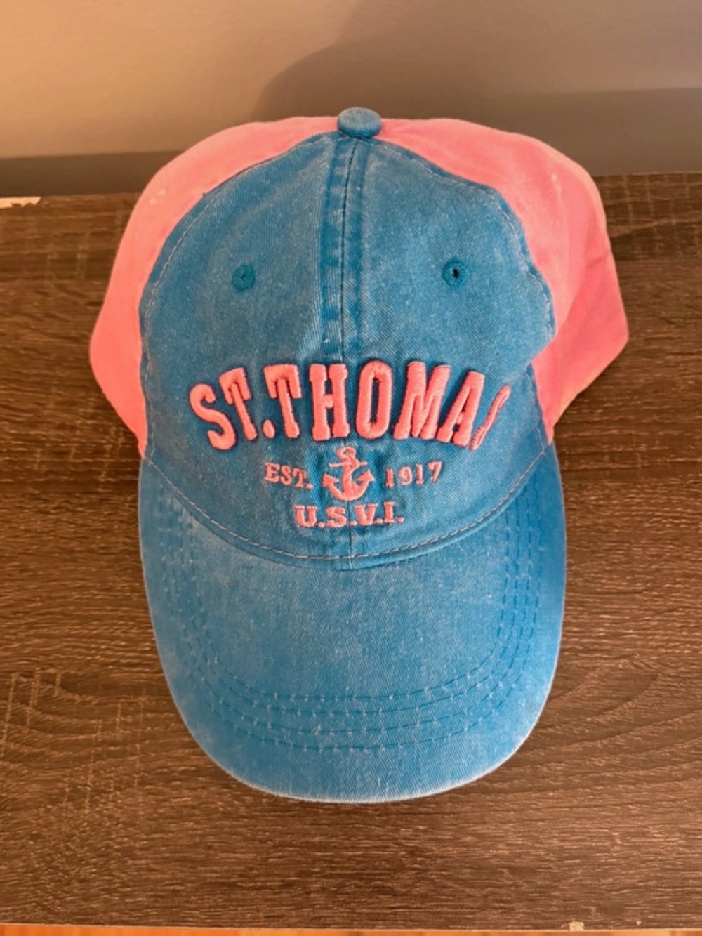 Jansport Two-Tone Blue and Pink Baseball Hat